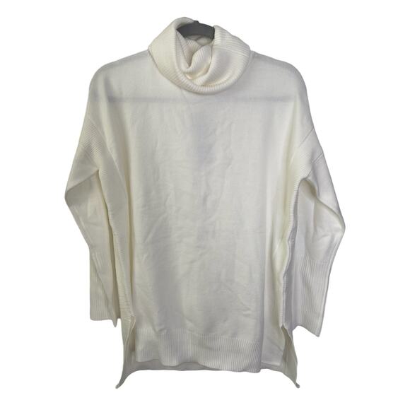 French Connection Babysoft Ribbed Turtleneck Sweater Chunky Neck Old Money Sz XS - Picture 3 of 10